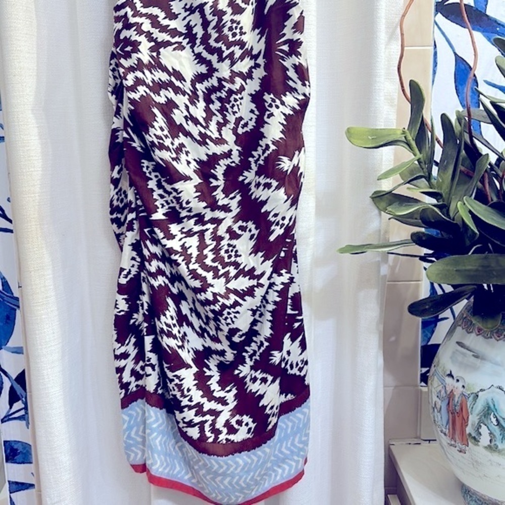 NWOT Women’s Nicole Miller Studio 92% Silk & 8% Spandex Abstract Print Dress 8 - Picture 3 of 8